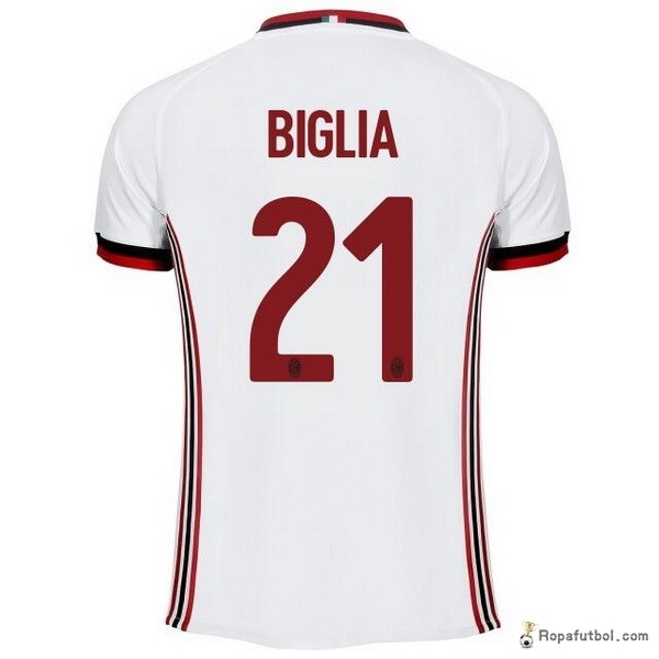 Camiseta AC Milan Replica Segunda Ropa Biglia 2017/18